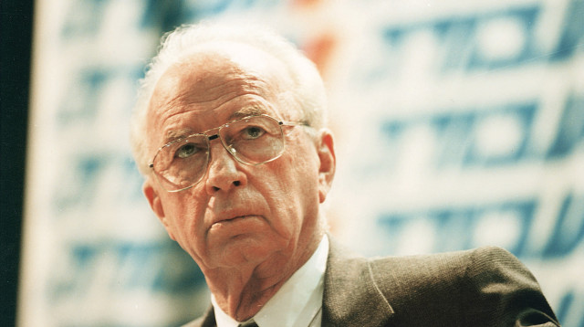 יצחק רבין (צילום: מאיר רג'ואן למעריב בלבד)