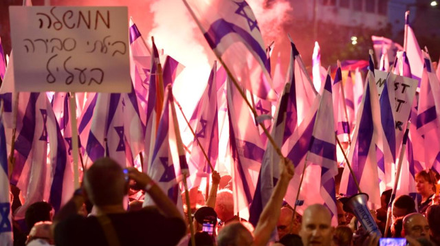 הפגנה נגד הרפורמה בתל אביב (צילום: אבשלום ששוני)