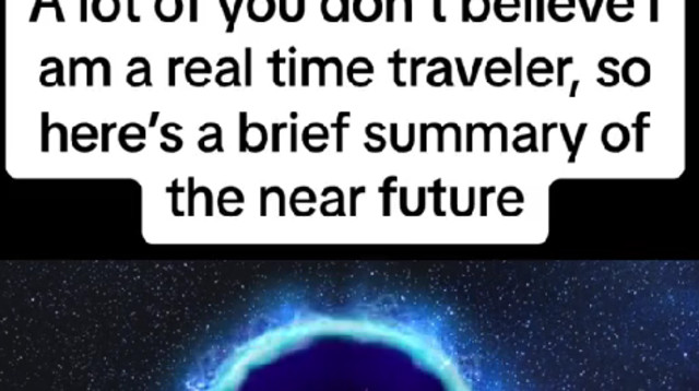 תחזיותיו של "הנוסע בזמן" (צילום: מתוך טיקטוק)