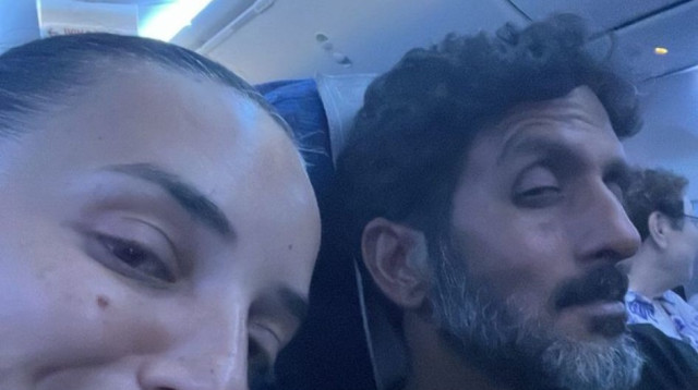 לוסי אהריש וצחי הלוי נתקעו בשדה התעופה באיטליה (צילום: צילום מסך אינסטגרם)