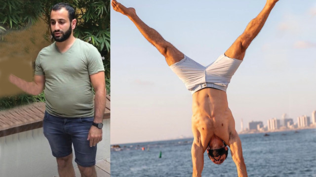 ג'ו לפני האקרו ואחרי (צילום: פרטי)