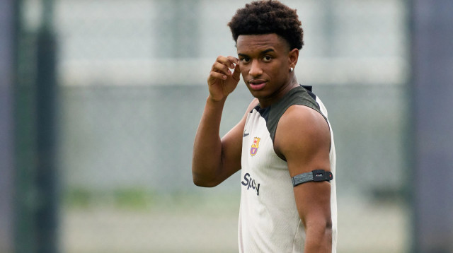 אלכס באלדה באימון ברצלונה (צילום: GettyImages, Alex Caparros)