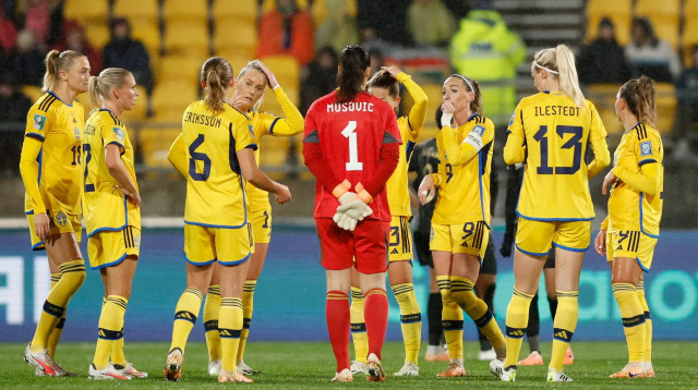 נבחרת שבדיה במונדיאל הנשים (צילום: רויטרס)