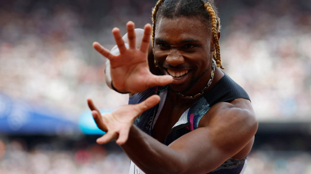 נואה ליילס אצן אמריקאי (צילום: רויטרס)