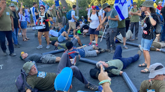 המחאה נגד הרפורמה במערכת המשפט (צילום: ללא)