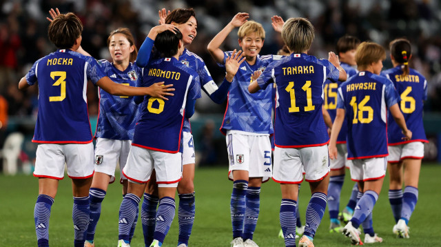 שחקניות נבחרת יפן נשים (צילום: GettyImages, Zhizhao Wu)