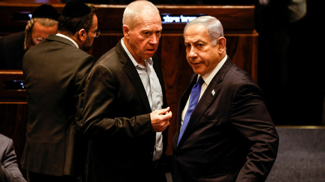בנימין נתניהו, יואב גלנט (צילום: REUTERS/Amir Cohen)