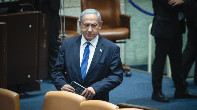 בנימין נתניהו בכנסת (צילום: יונתן זינדל פלאש 90)