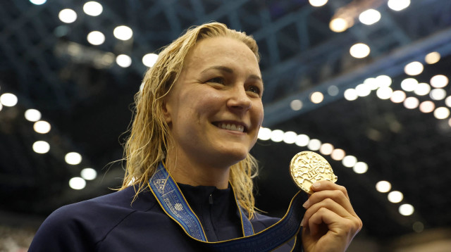 שרה שוסטרום שחיינית שבדית (צילום: רויטרס)