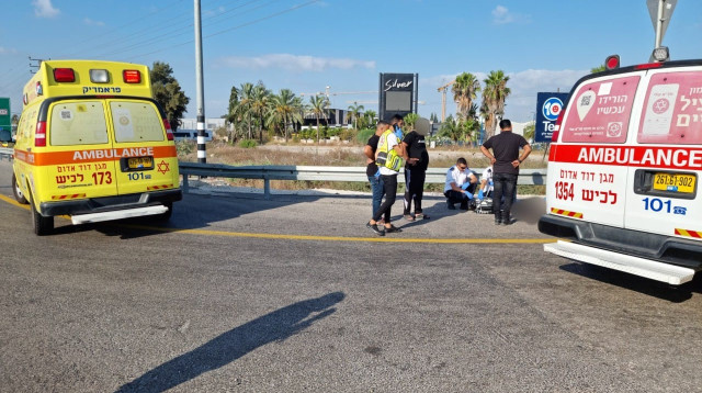 זירת התאונה, אילוסטרציה (צילום: תיעוד מבצעי מד"א)