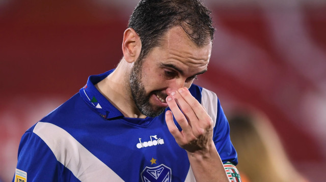 דייגו גודין במשחק הפרישה שלו במדי ולס סארספילד (צילום: GettyImages, Rodrigo Valle)