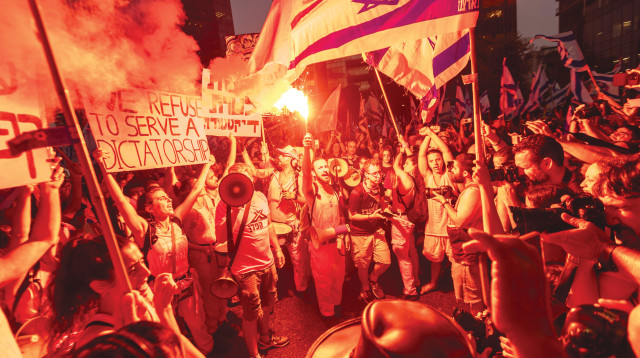 הפגנה נגד הרפורמה המשפטית (צילום: יוסי אלוני, פלאש 90)