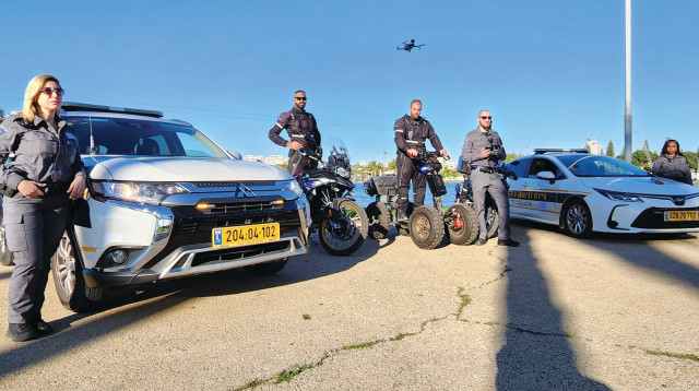 סיירת לביטחון עירוני של עיריית תל אביב־יפו (צילום: דוברות עיריית תל אביב יפו)