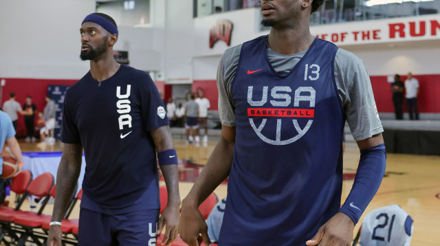 ג'ארן ג'קסון, בובי פורטיס, נבחרת ארה"ב בכדורסל (צילום: GettyImages, Ethan Miller)