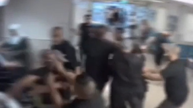 בני משפחה הכו באלימות מאבטחים בביה"ח רמב"ם (צילום: דוברות רמב"ם)