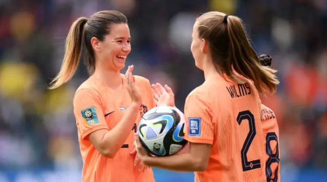 רוצות לשחזר את הגמר מ-2019. אגורולה מהולנד חוגגת (צילום: GettyImages, Justin Setterfield)