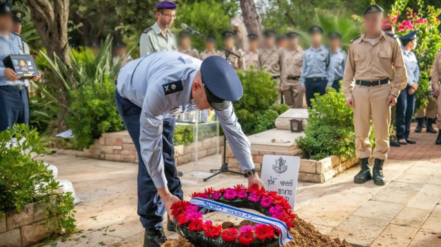 הלווית גיורא רום (צילום: דובר צה"ל)