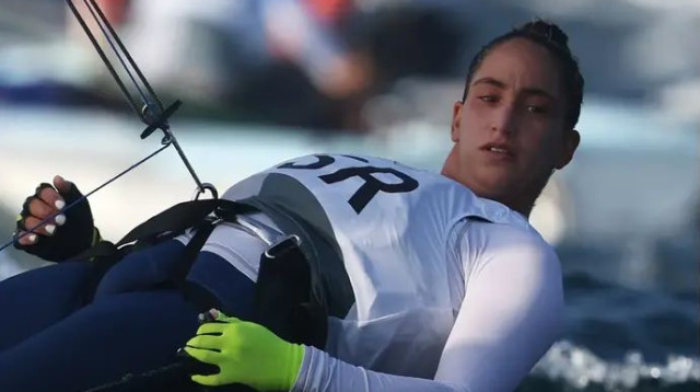 פעם ראשונה בראש הפודיום במעמד כל כך גדול. טיבי (צילום: אימג'בנק  GettyImages, Phil Walter)