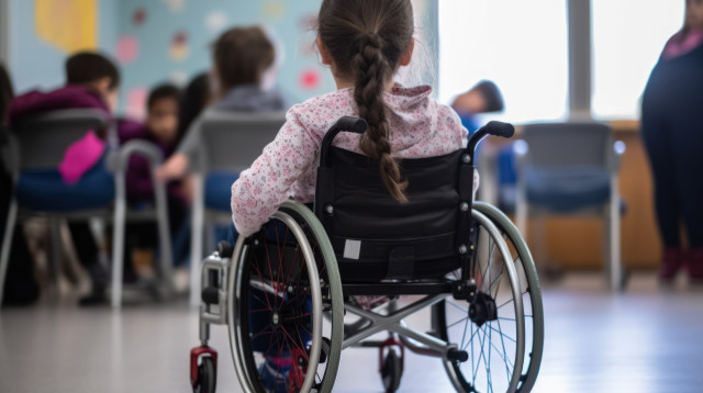 ילדה עם מוגבלות, אילוסטרציה (צילום: אינגאימג')