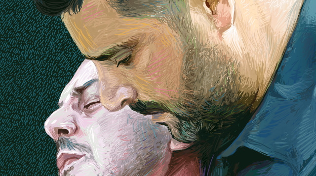 איור השוטר שחנק מפגין  (צילום: איור: אורי אינקס)