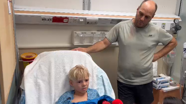 לביא בר דוד שנפצע באסון בנחל דוד (צילום: דוברות שיבא)