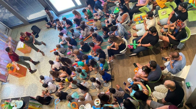 פעילות משותפת לילדים ולהורים לקראת כיתה א' ב-Dell Technologies (צילום: ליאת מרק)