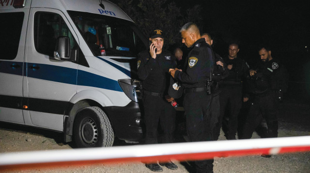 זירת רצח באבו סנאן, ארכיון (צילום: שיר טורם, פלאש 90)