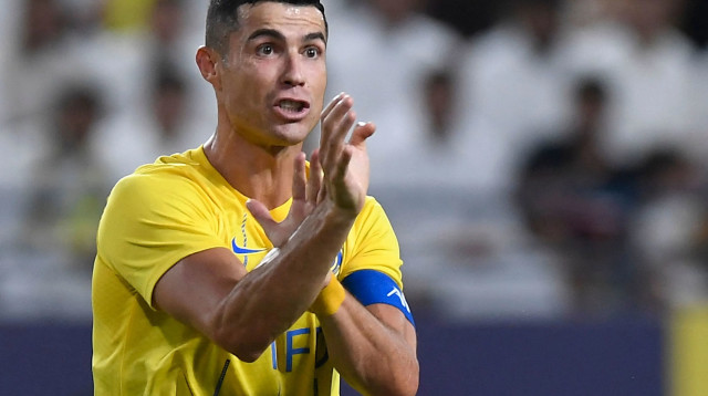 כריסטיאנו רונאלדו, שחקן אל נאסר (צילום: GettyImages, YAZID AL-DUWIHI/AFP)