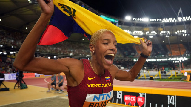 יולימאר רוחאס, קופצת משולשת מוונצואלה (צילום: רויטרס)