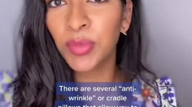 ד"ר סנדר, הסבירה כי הטיפ הבא יסייע לכם להימנע מקמטים (צילום: מתוך טיקטוק)