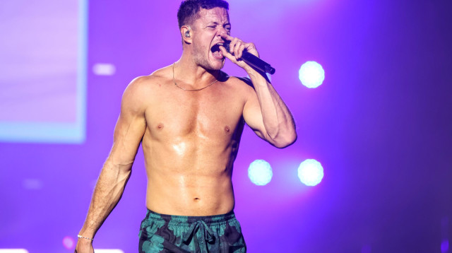 דן ריינולדס, סולן להקת "אימג'ן דרגונס" (צילום: אלון לוין)