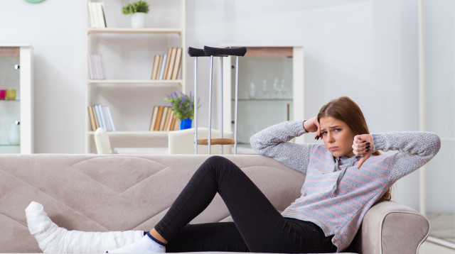 רגל שבורה, אילוסטרציה (צילום: אינגאימג')