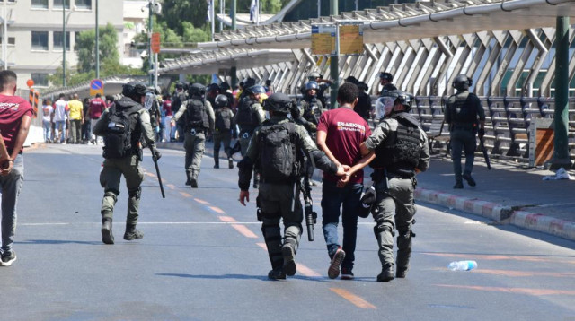 הפגנת מבקשי מקלט מאריתראה בדרום תל אביב (צילום: אבשלום ששוני)