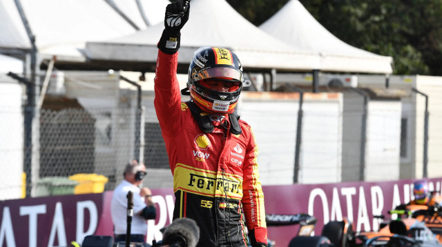 קרלוס סאינס נהג קבוצת פרארי, פורמולה 1 (צילום: רויטרס)