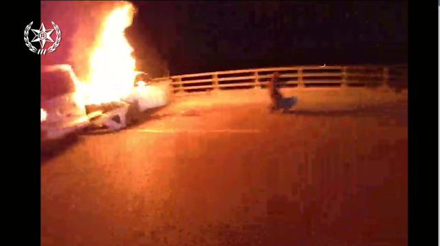 מעצר החולייה בבאר יעקב (צילום: דוברות המשטרה)