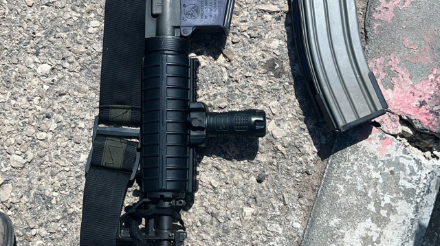 הרובה שנתפס במחנה הפליטים ג'נין (צילום: דובר צה"ל)