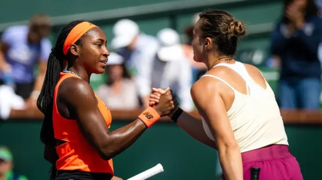 המאזן הפנימי נוטה לטובתה. גוף עם סבאלנקה במפגש קודם (צילום: GettyImages, Robert Prange)