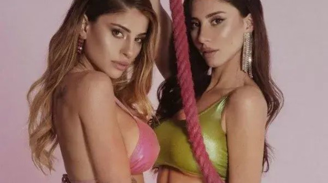 שתיהן עם כדורגלנים. האחיות נאסטי (צילום: צילום מסך, אינסטגרם, @nasitlove)