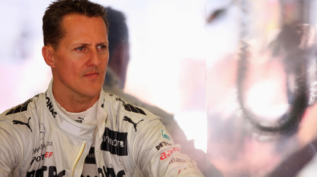 מיכאל שומאכר, נהג קבוצת מרצדס, פורמולה 1, מאי 2012 (צילום: GettyImages, Mark Thompson)