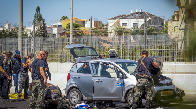 מעצר החשודים בפיצוץ בפארק הירקון (צילום: יוסי אלוני, פלאש 90)