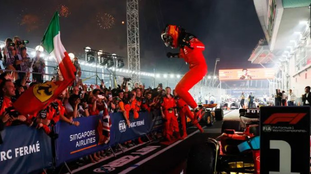 זינק ראשון וסיים ראשון. קרלוס סאינס (צילום: רויטרס)