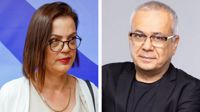 גלית דיסטל אטבריאן, אמנון לוי (צילום: מיכה לובטון,מארק ישראל סלם)