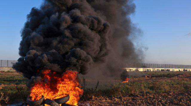 עימותים בגבול עזה (צילום: AFP via Getty Images)