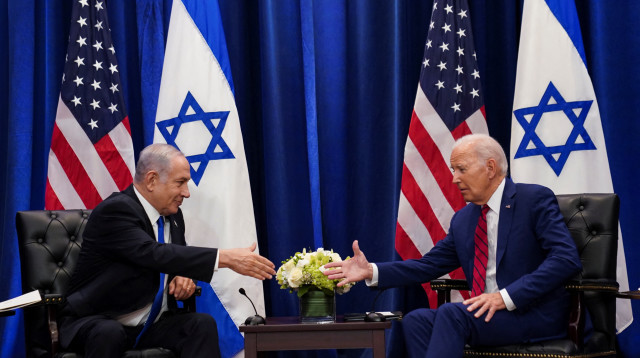 פגישת ראש הממשלה בנימין נתניהו ונשיא ארה"ב ג'ו ביידן בניו יורק (צילום: רויטרס)