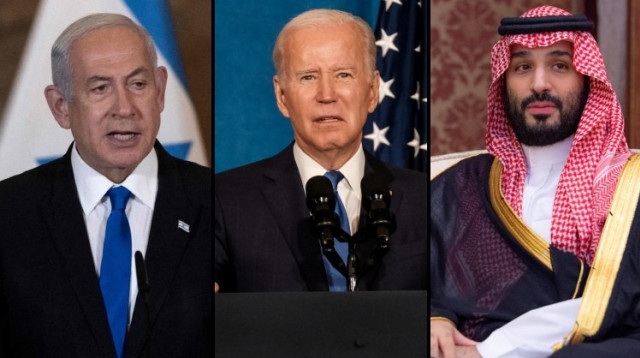 בן סלמאן, ג'ו ביידן, בנימין נתניהו (צילום: רויטרס,gettyimages)