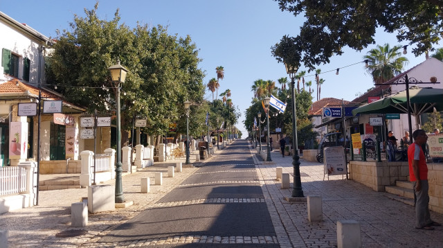 המדרחוב של זכרון יעקב (צילום: איציק בן דב, החברה להגנת הטבע)