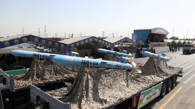 הטיל האיראני "פאבה" (צילום: Majid Asgaripour/WANA via REUTERS)