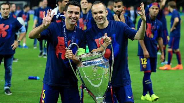 צ'אבי אינייסטה ואנדרס אינייסטה (צילום: Gettyimages)