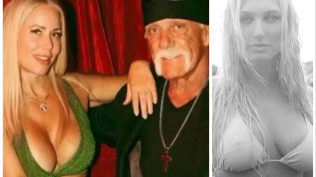 האלק הוגן לצד בת זוגו והבת שלו (צילום: צילום מסך, אינסטגרם, mizzhogan, hulkhogan)