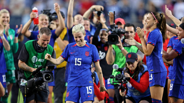 שחקנית נבחרת ארצות הברית מייגן ראפינו (צילום: רויטרס)